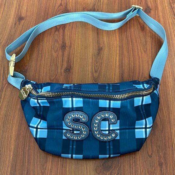 Stoney Clover Lane Gilmore girls fanny pack the puffs with rhinestone patches - Picture 1 of 5